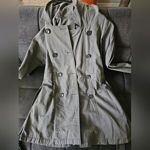 Small gray trench coat